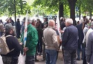 Protesta cacciatori Torino
